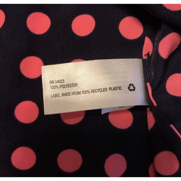 Gap Navy & Pink Polka Dot Vicki Shift Dress - Size Extra Small XS - Picture 4 of 9